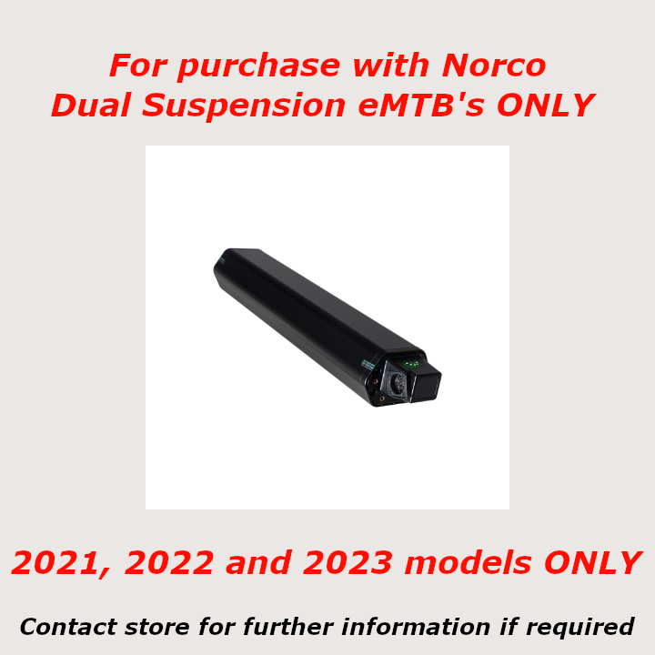 Bmz Battery For Norco Vlt Dual Suspension Range 2021 - 2023 Year Models