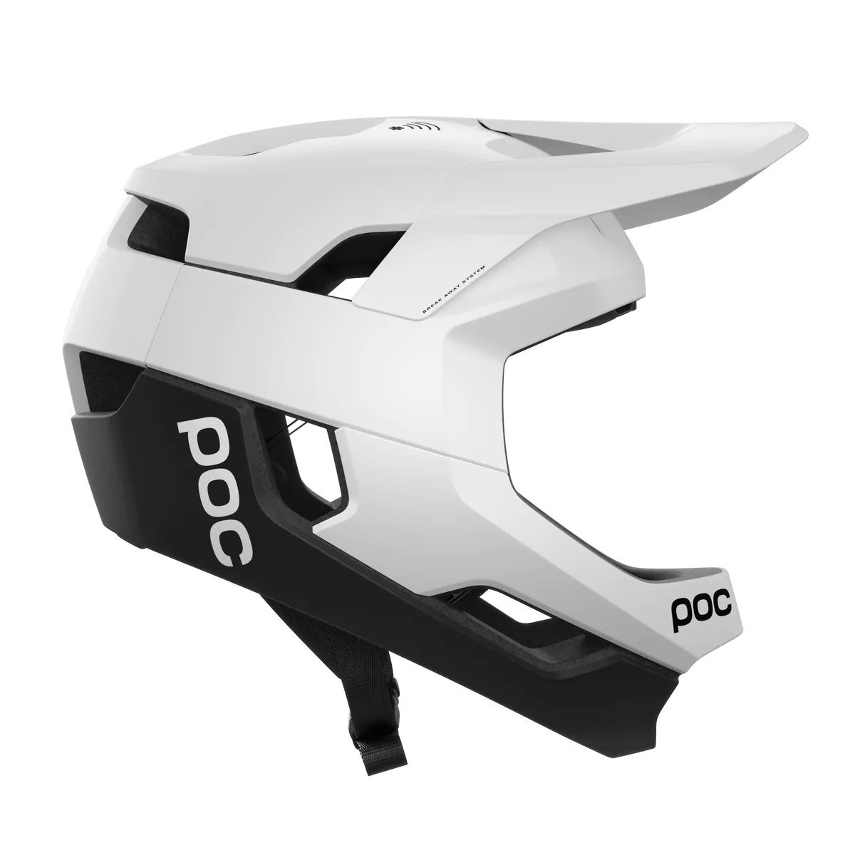 Poc Otocon Race Mips Full Face Helmet Uranium Black/hydrogen White Matt