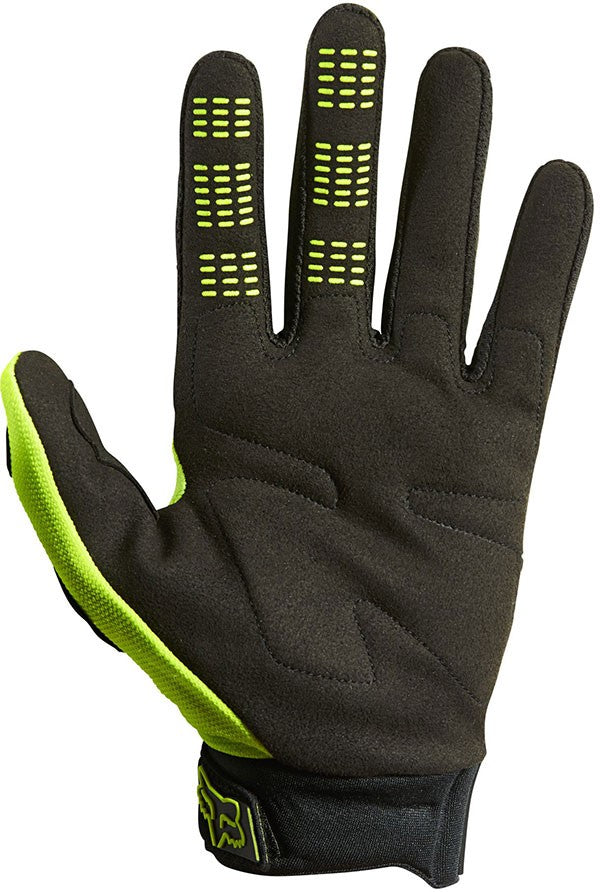 Fox Dirtpaw Gloves Fluro Yellow