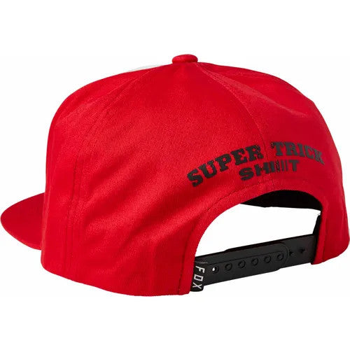 Fox Supr Trik Snapback Hat Flame Red [sz:one Size Type:hat]