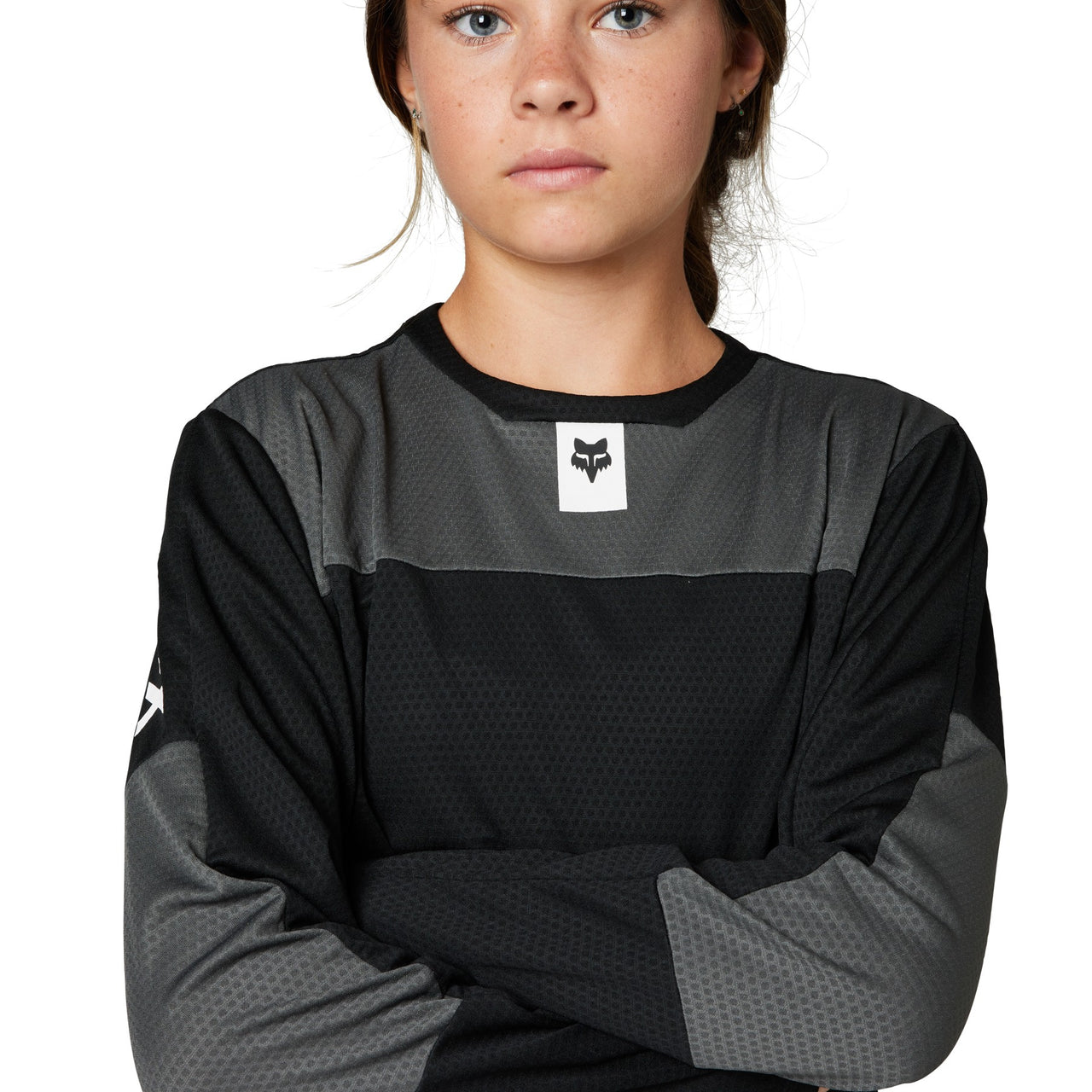 Fox Youth Defend Ls Jersey Black S