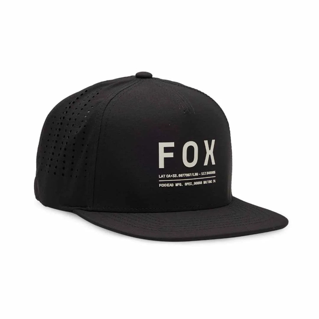 Fox Non Stop Tech Snapback Hat Black [sz:one Size Type:hat]