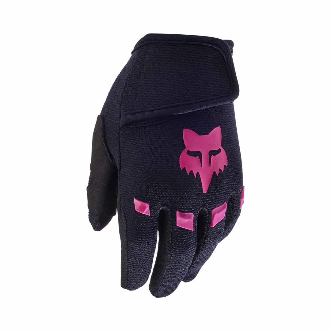 Fox Kids Dirtpaw Gloves 2025 [sz:kids Sm Col:black/pink]