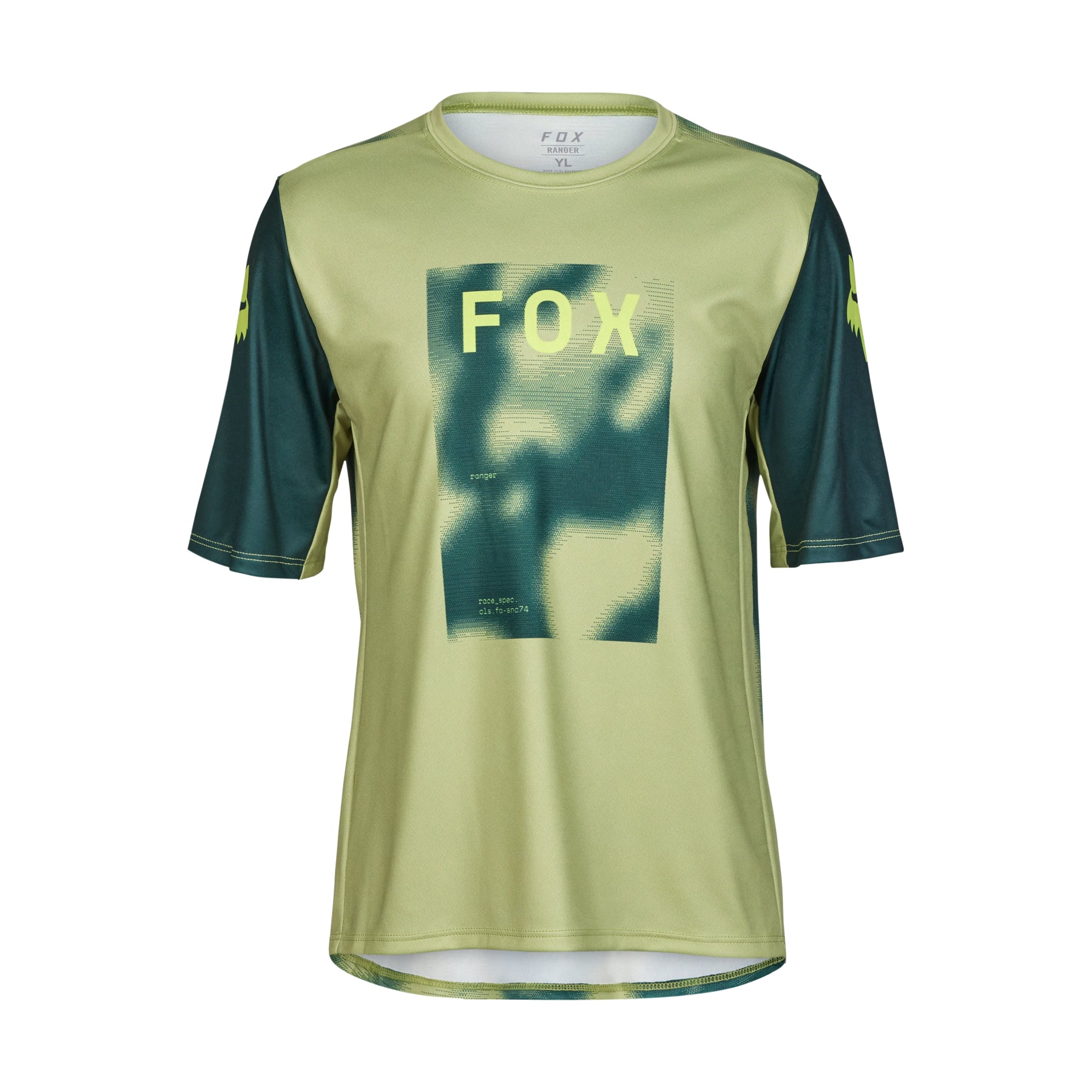 Fox Youth Ranger Ss Jersey Race Pale Green [sz:ys]