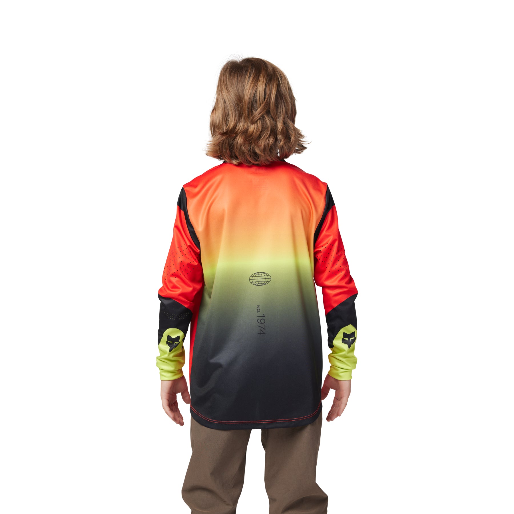 Fox Youth Ranger Ls Jersey Revise Red Yellow [sz:ys]