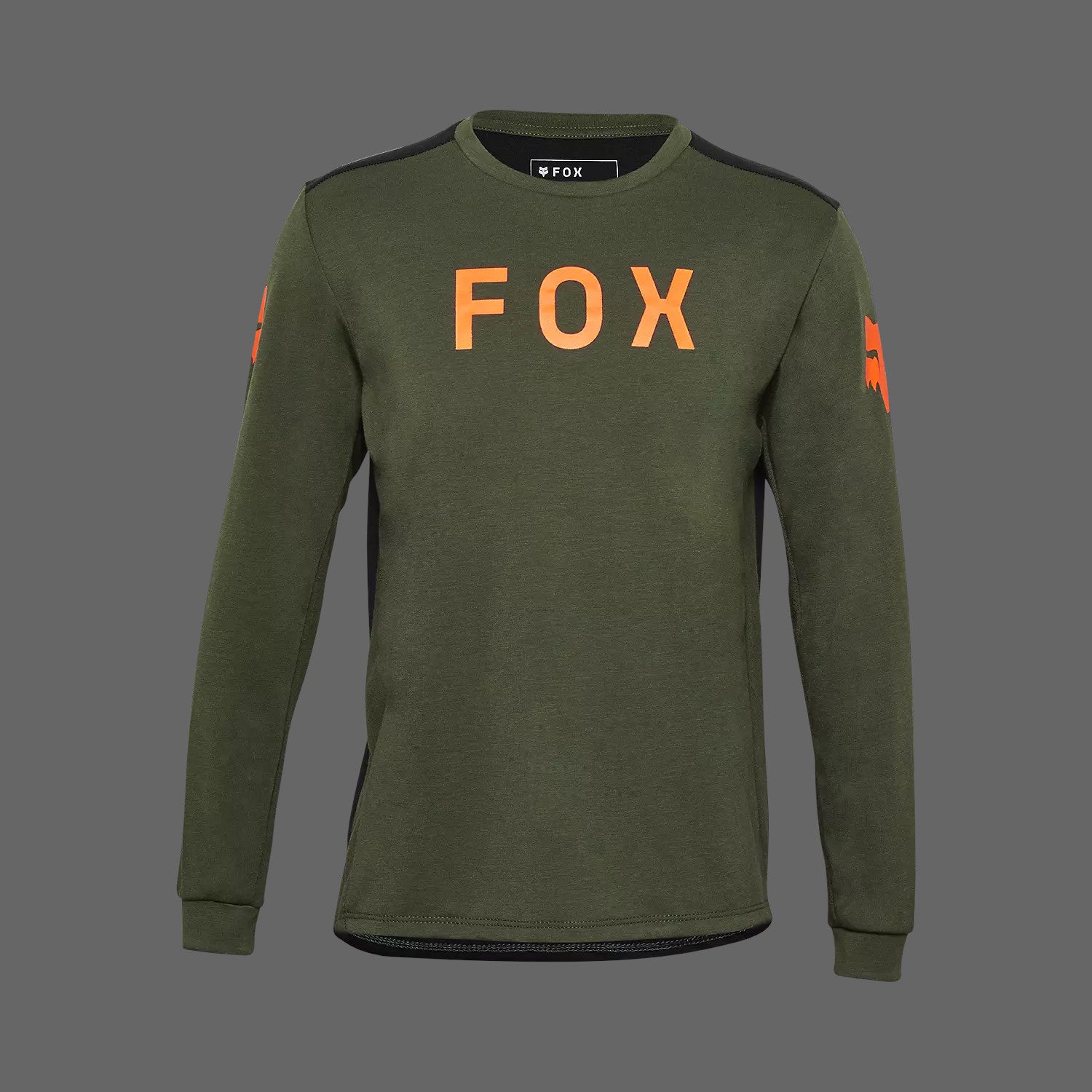 Fox Youth Ranger Dr Ls Jersey Race Dark Sage [sz:yth Sm]