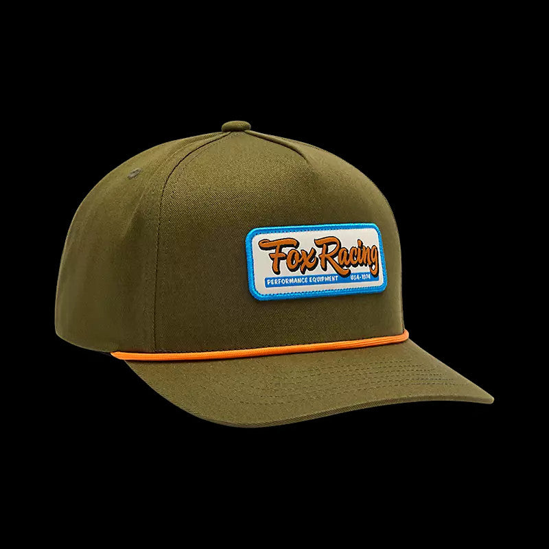 Fox Equipped Snapback Hat [sz:one Size Col:olive Green]