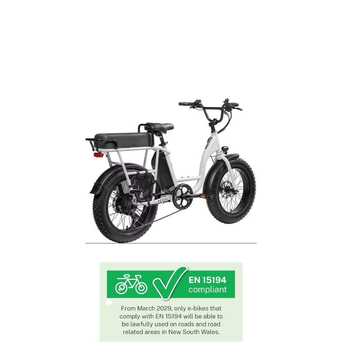 Pedal Brewer 250watt (560 Battery) 2026 [col:white]