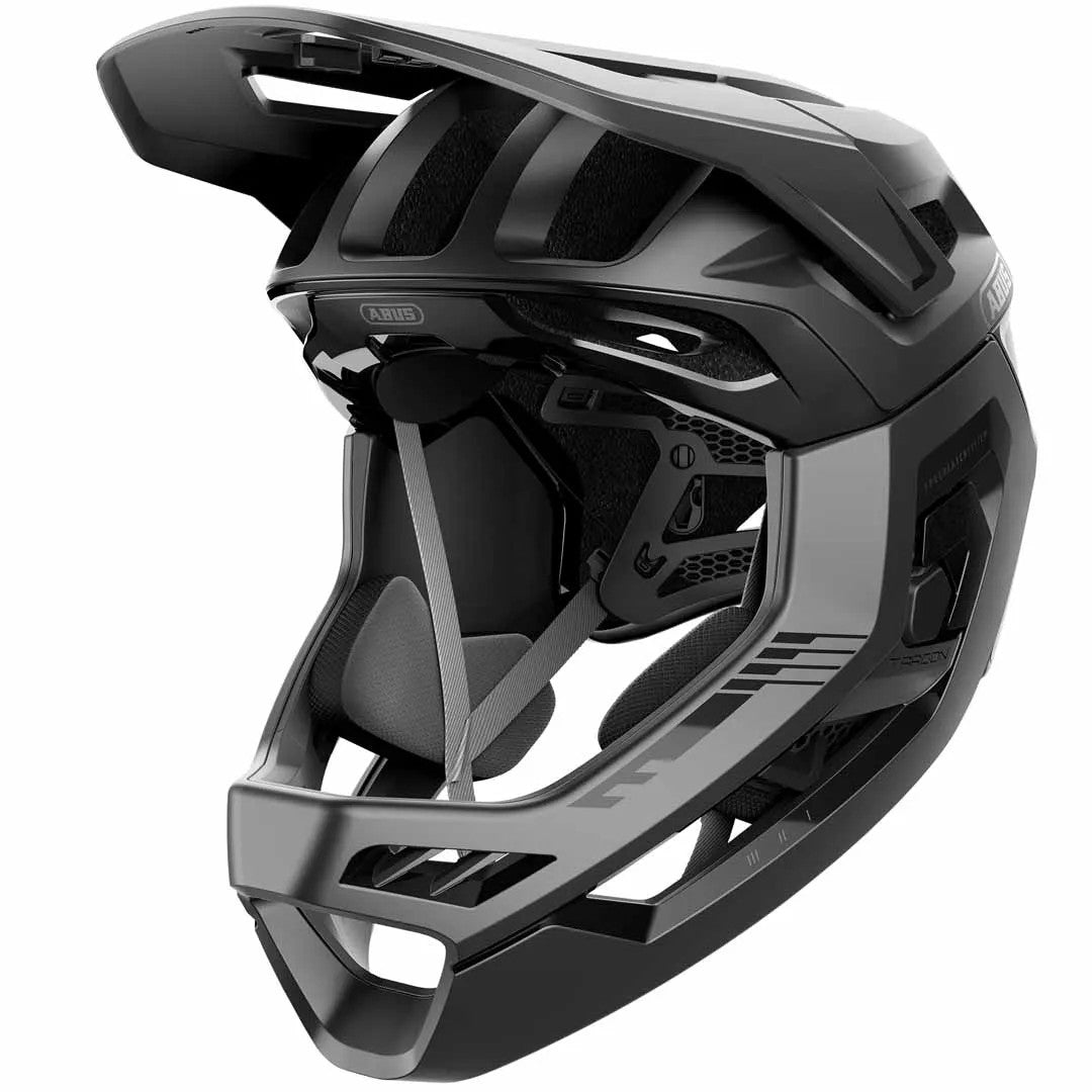 Abus Targon Mips Convertible Full Face Helmet [sz:md Col:velvet Black]