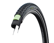 Schwalbe Green Marathon Tyre Black With Reflective Stripe [sz:700 Width:32]