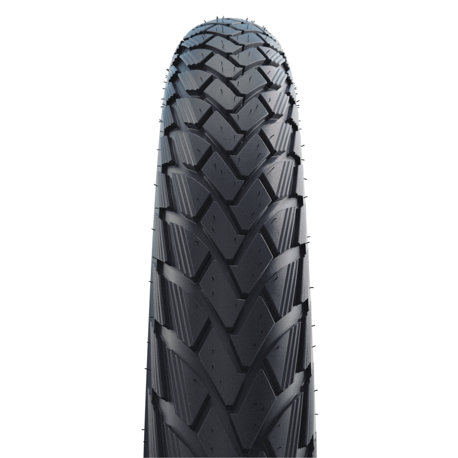 Schwalbe Green Marathon Tyre Black With Reflective Stripe [sz:700 Width:32]
