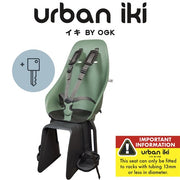 Urban Iki Rear Baby Seat Easyfix Green/bincho Black [col:icho Green/bincho Black Type:rear]