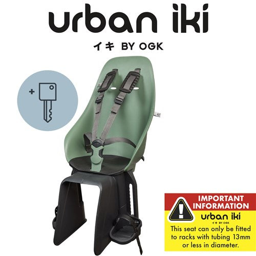 Urban Iki Rear Baby Seat Easyfix Green/bincho Black [col:icho Green/bincho Black Type:rear]