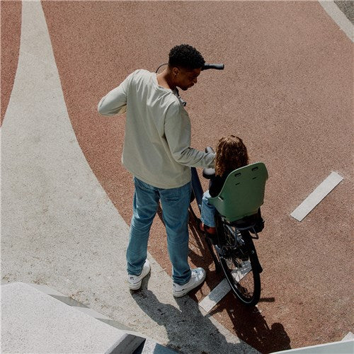 Urban Iki Rear Baby Seat Easyfix Green/bincho Black [col:icho Green/bincho Black Type:rear]