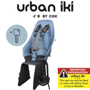 Urban Iki Rear Baby Seat Easyfix U-me Fiji Blue/bincho Black