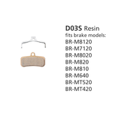 Shimano Disc Brake Pads D03s-rx Resin