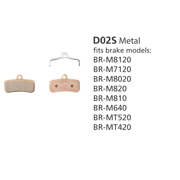 Shimano Brake Pads Metal Pads And Spring D02s Br-m810