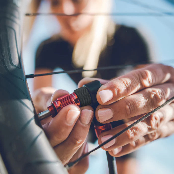 Lezyne Steel Floor Drive 3.5" Pump Flat Black, Wooden Handle