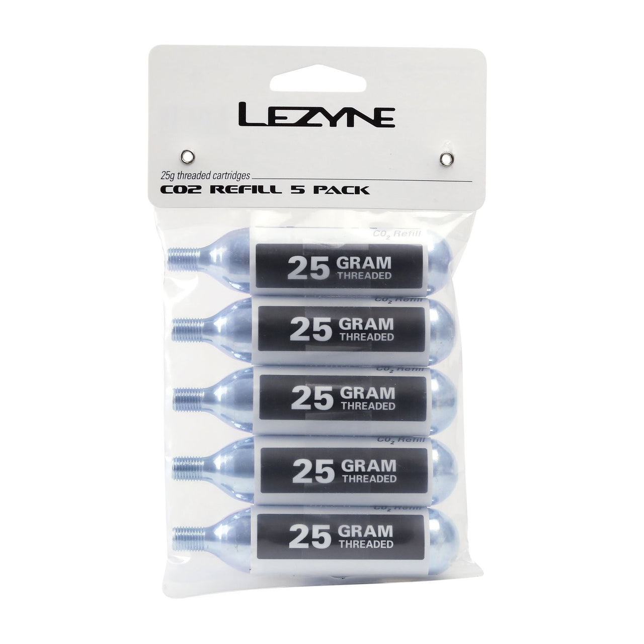 Lezyne Co2 Refill 5 Pack 25g Threaded