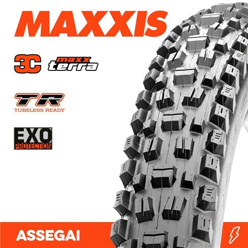 Maxxis Assegai 27.5 X 2.6 3c Terra Exo Tr E-25 60tpi [sz:27.5 Width:2.60 Type:folding]