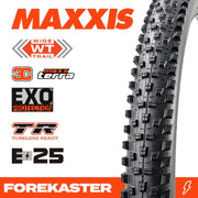 Maxxis Forekaster G2 Wt Exo Tr 27.5 X 2.40 Tyre [sz:27.5 Width:2.40 Type:folding]