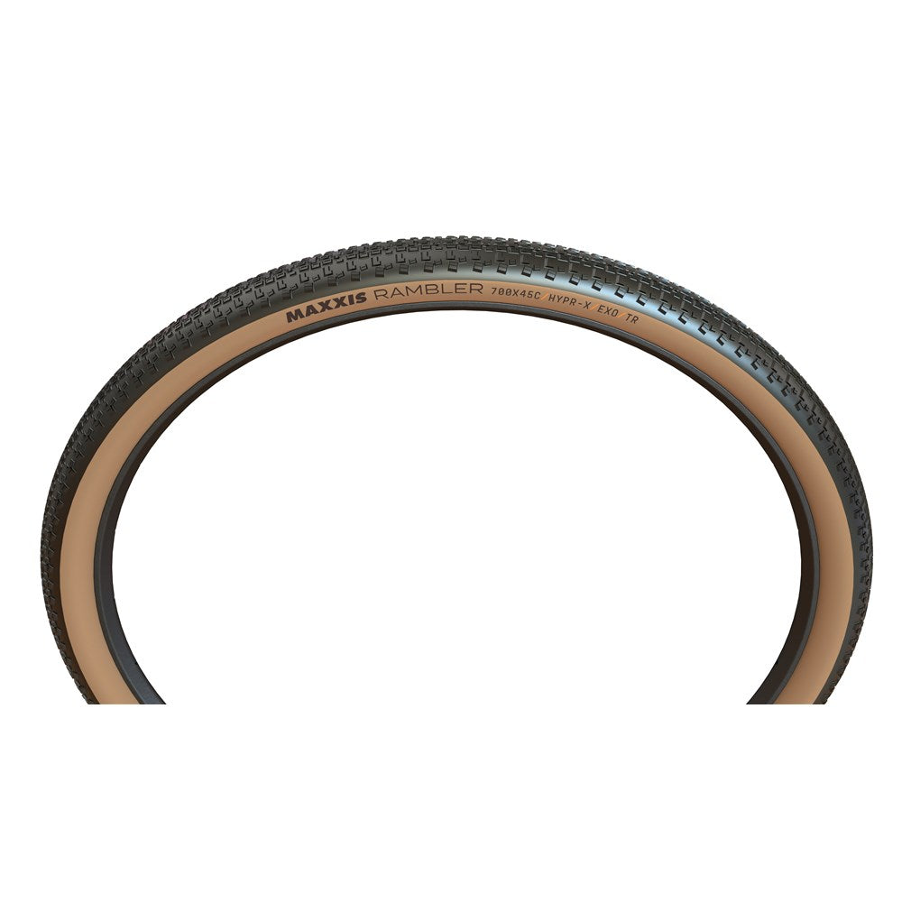 Maxxis Rambler 700 X 45c Hypr-x Exo Tr Tanwall Tyre [sz:700 Width:45 Type:folding]