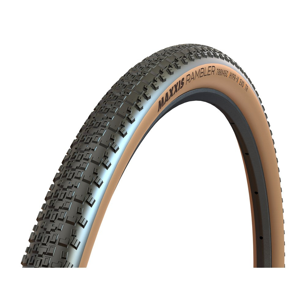 Maxxis Rambler 700 X 45c Hypr-x Exo Tr Tanwall Tyre [sz:700 Width:45 Type:folding]