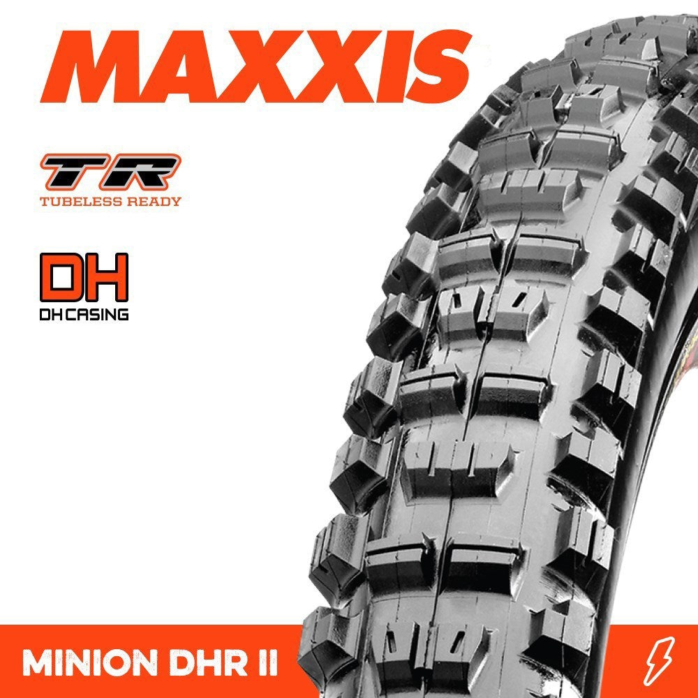 Maxxis Minion Dhr Ii 27.5 X 2.50 Tr Dh Tyre [sz:27.5 Width:2.50 Type:wire Bead]