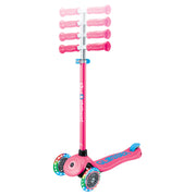 Globber Primo Plus With Lights Fuchsia Pink/sky Blue 3 Wheel Scooter