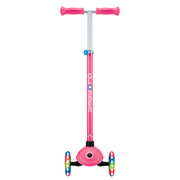 Globber Primo Plus With Lights Fuchsia Pink/sky Blue 3 Wheel Scooter