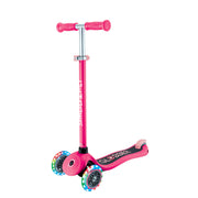 Globber Primo Lights V2 3 Wheel Scooter Fuchsia/pastel Pink