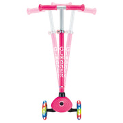 Globber Primo Lights V2 3 Wheel Scooter Fuchsia/pastel Pink