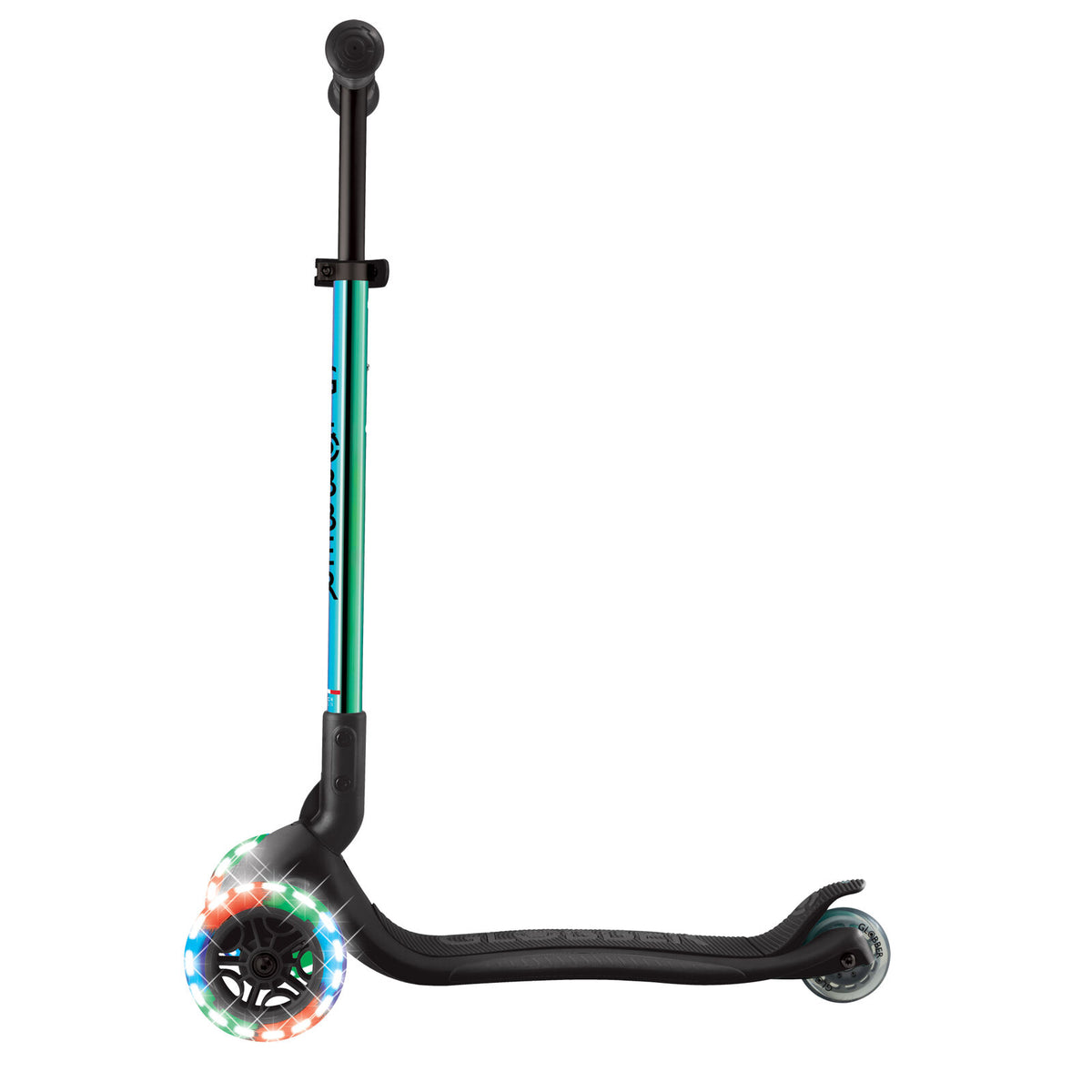 Globber Primo Foldable Scooter With Lights [col:neo Chrome]