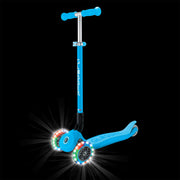 Globber Primo Foldable Lights Scooter [col:sky Blue]