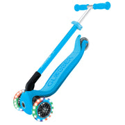 Globber Primo Foldable Lights Scooter [col:sky Blue]