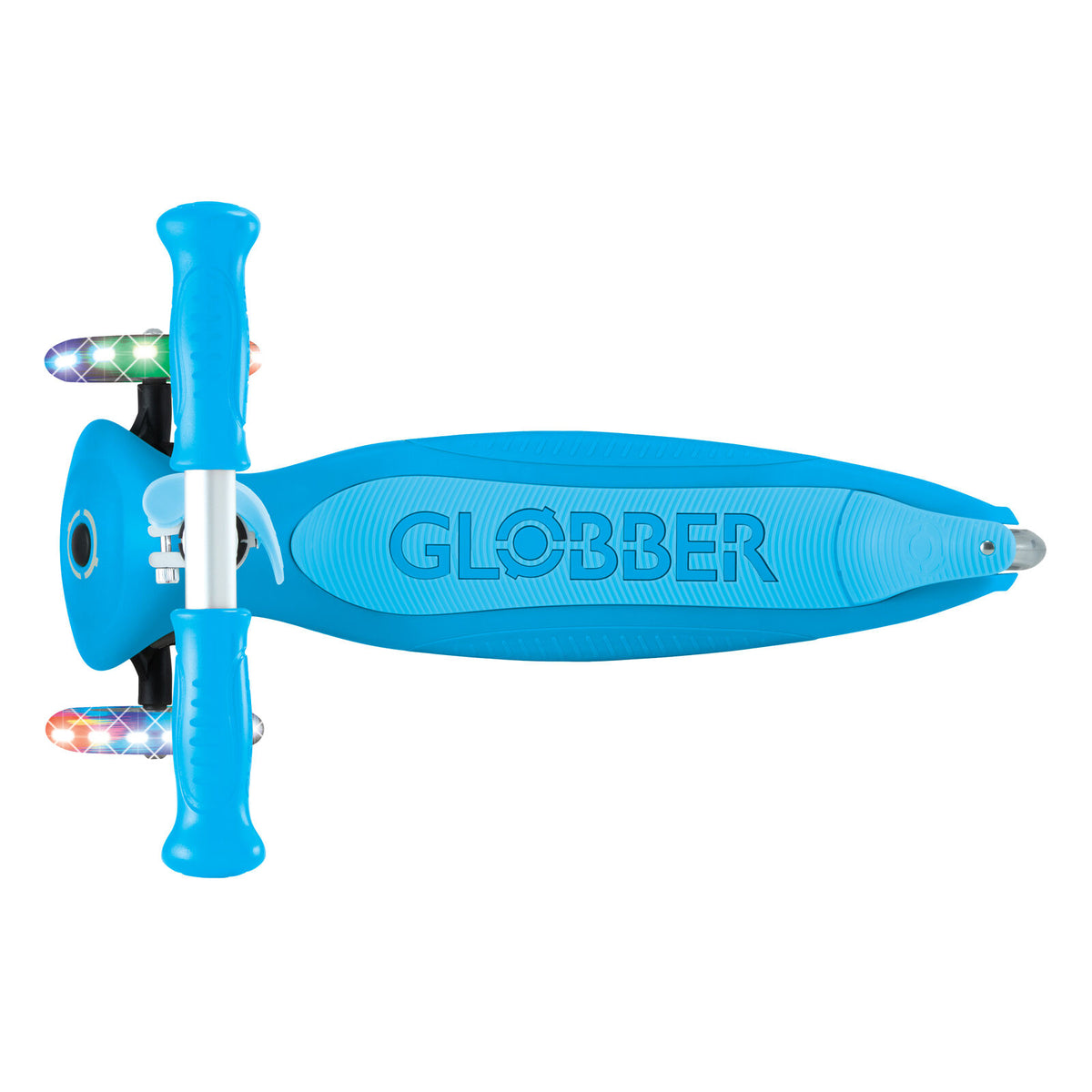Globber Primo Foldable Lights Scooter [col:sky Blue]
