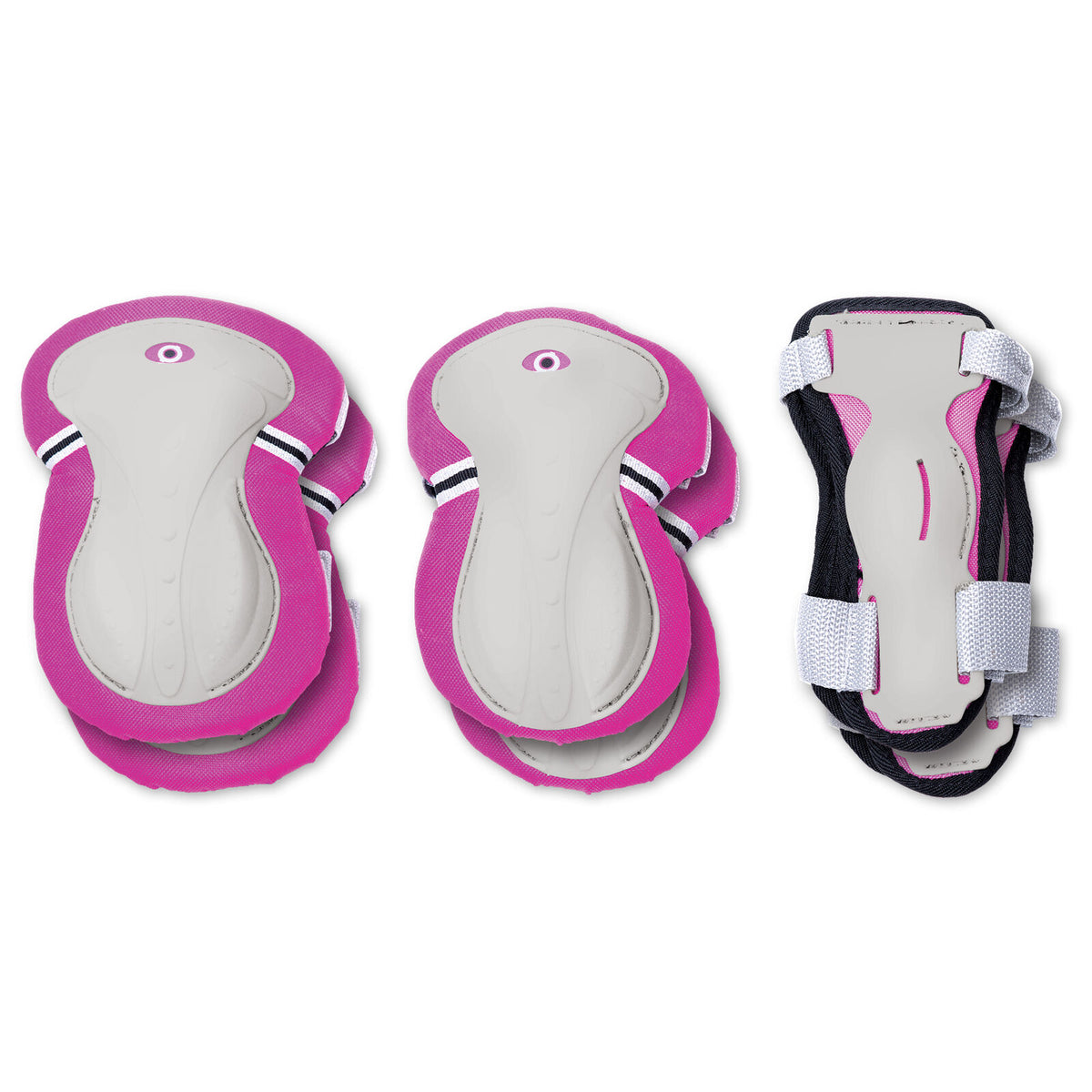 Globber Protective Pad Set Knee, Wrist & Elbow [sz:xs Col:deep Pink]