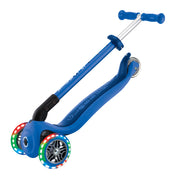 Globber Primo Foldable Lights Scooter [col:dark Navy Blue]