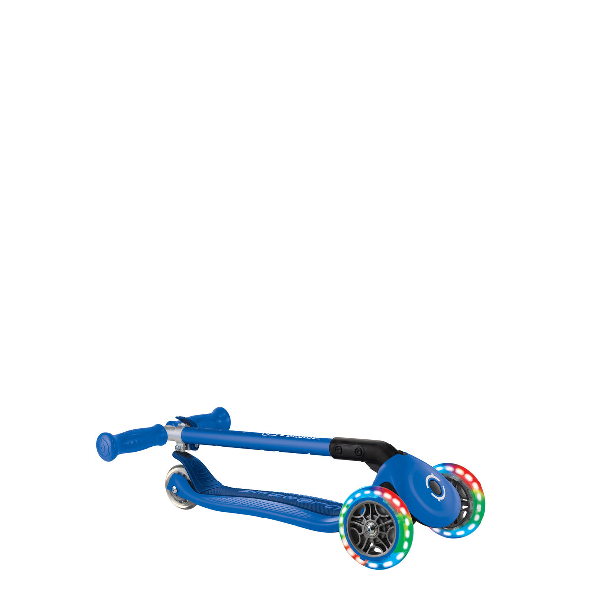 Globber Primo Foldable Lights Scooter [col:dark Navy Blue]