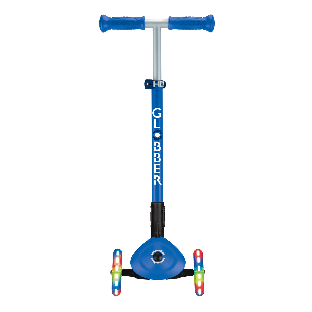 Globber Primo Foldable Lights Scooter [col:dark Navy Blue]