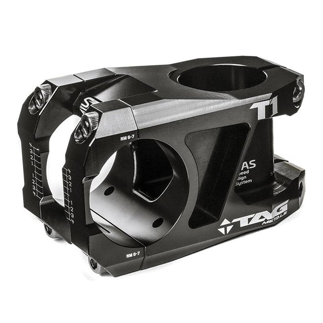 Tag Metals T1 Aluminium Stem 35mm Black [bar Bore:35mm Length:35mm Rise:0deg]