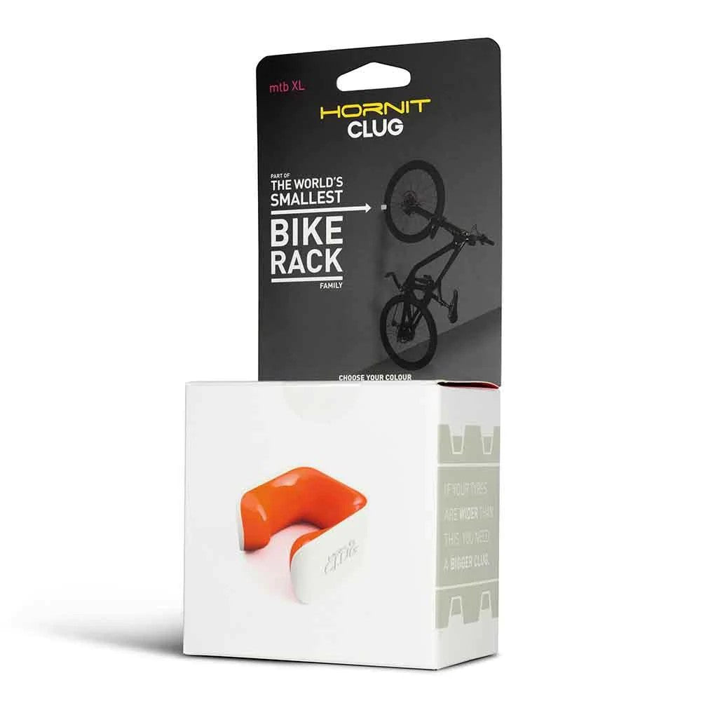 Hornit Clug Bike Rack For Mtb Xl Bike Tyre Width 2.3-2.7" White/orange