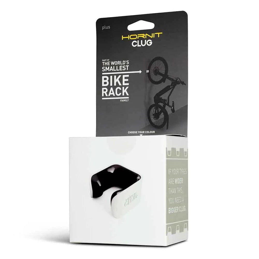 Hornit Clug Bike Rack For Mtb Plus Bike Tyre Width 2.75-3.2" White/black