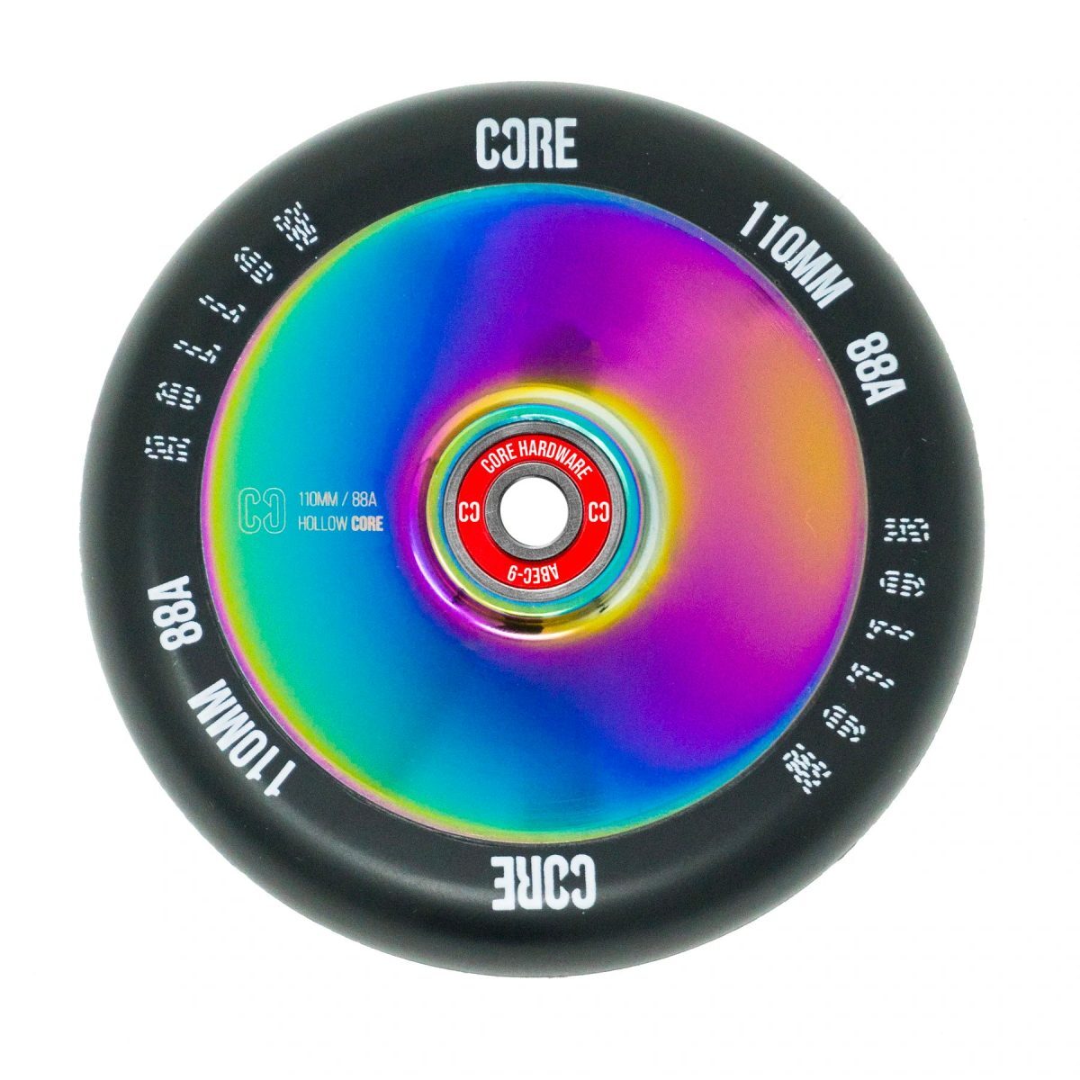 Core Hollow Stunt Scooter Wheel V2 [sz:110mm Col:black/neochrome]