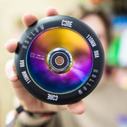 Core Hollow Stunt Scooter Wheel V2 [sz:110mm Col:black/neochrome]