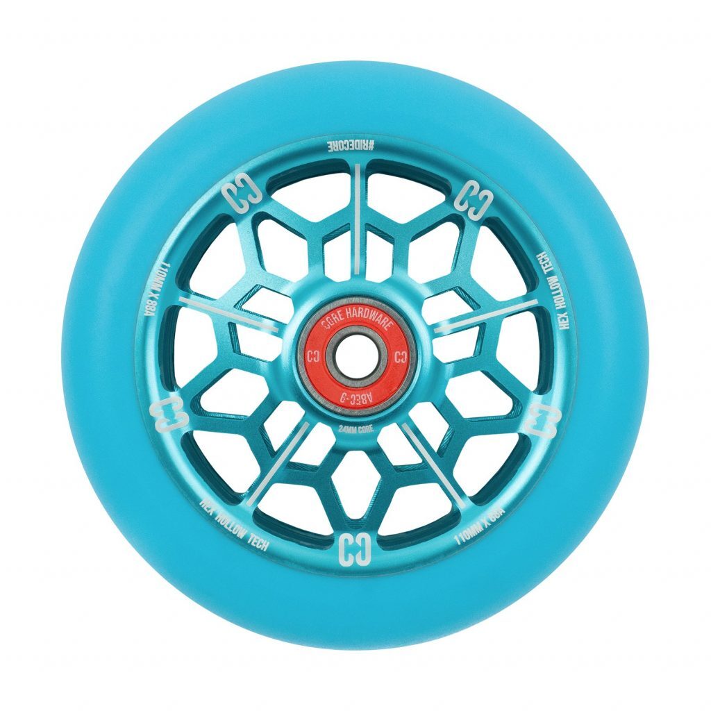 Core Hex Hollow Stunt Scooter Wheel Blue (single Wheel) [sz:110mm]