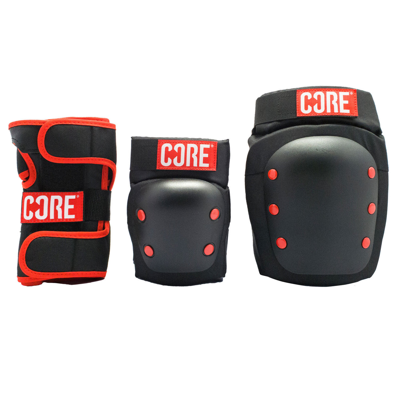 Core Protection Skate Triple Pad Set Knee Elbow Wrist [sz:xs]