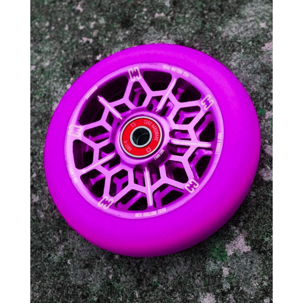 Core Hex Hollow Stunt Scooter Wheel Purple (single Wheel) [sz:110mm]