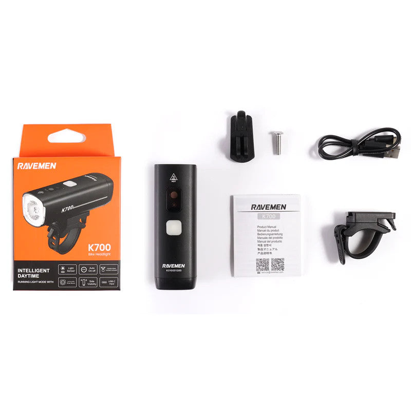 Ravemen K-series Auto Sensitive Light [sz:700 Lumen Type:front]