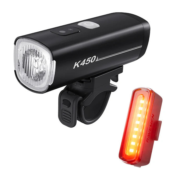 Ravemen K450 Front + Tr30 Rear Light Set [sz:450/30 Lumen]